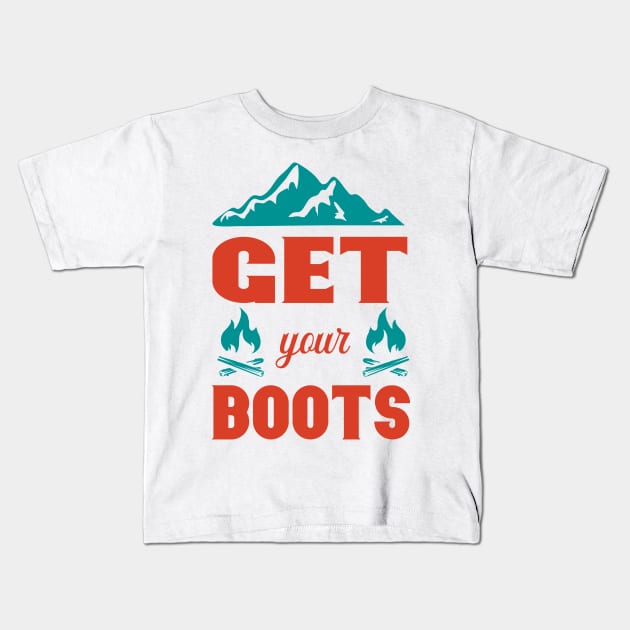 Mountains Kids T-Shirt by Alvd Design